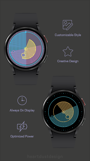 Visual Crosshatch Watch Face Screenshot 3