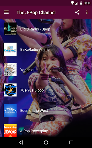 The J-Pop Channel - Live Japanese Pop Radios Screenshot 0