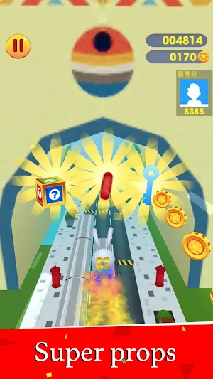 Rabbit Parkour-Subway runner rush race Screenshot 2