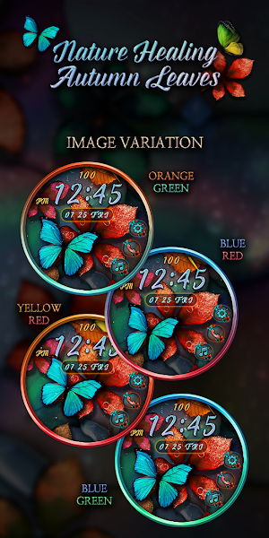 Healing AutumnLeaves_Watchface Screenshot 3