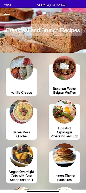 Food Recipes Free Video Guideline Screenshot 1