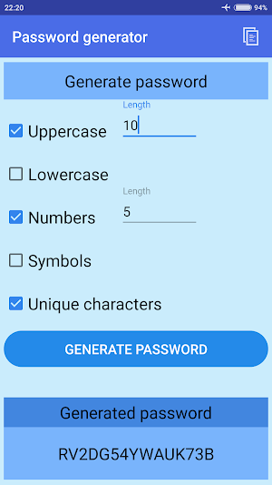 Password Generator Screenshot 3