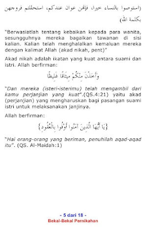 Bekal Pernikahan Menurut Sunah Screenshot 3