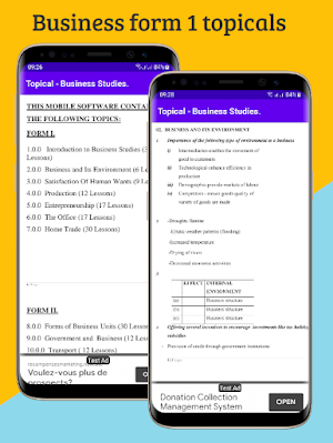 Business Studies; Topicals. Screenshot 0