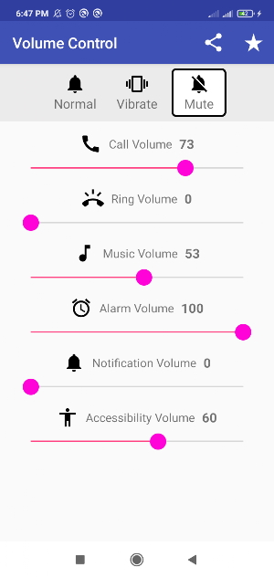 Volume Control Screenshot 1