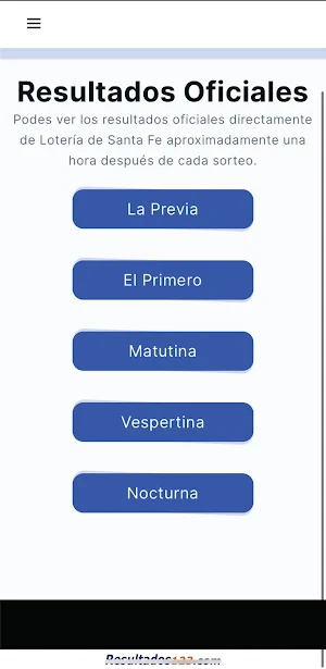 Resultados de Quiniela Online Screenshot 0