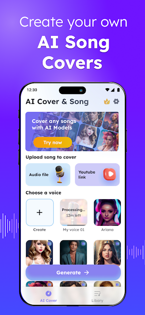 AI Music Cover & Song Creator Screenshot 0