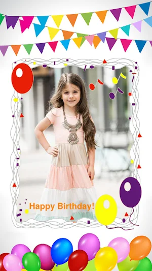 Birthday Photo Frame Maker App Screenshot 1