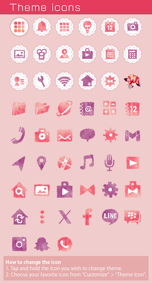 Heart Motif Theme +HOME Screenshot 3