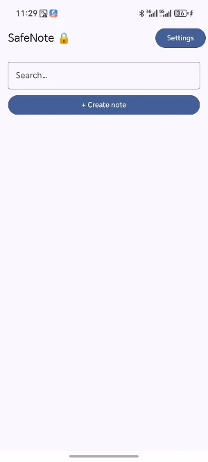 SafeNote Screenshot 0