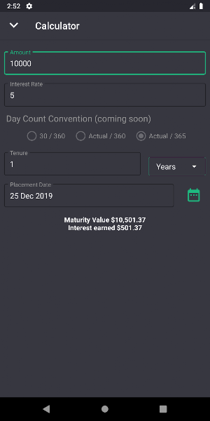 Money & FD Manager / Tracker Screenshot 1