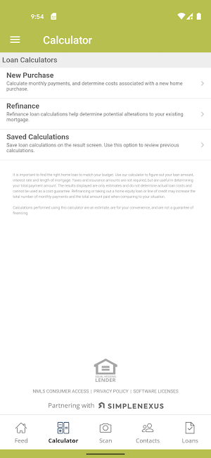 Kerley Family Homes Mortgage Screenshot 1