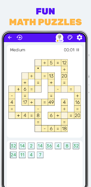 Math Cross - Math Puzzle Screenshot 2