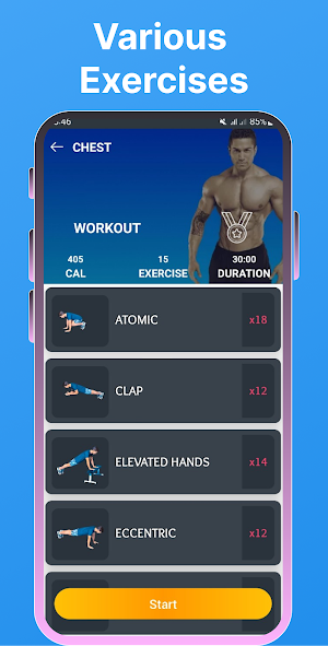 Fitness & Gym Workout Screenshot 1