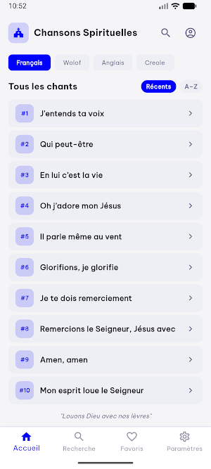 Chansons Spirituelles Screenshot 3