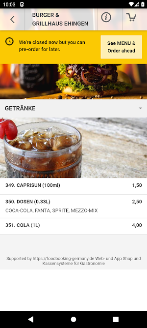 Burger & Grillhaus Ehingen Screenshot 2