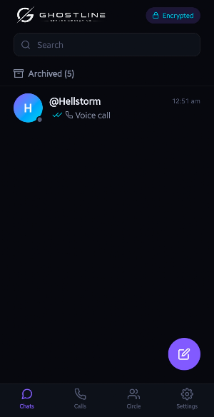 Ghostline: Chat & Calls Screenshot 0
