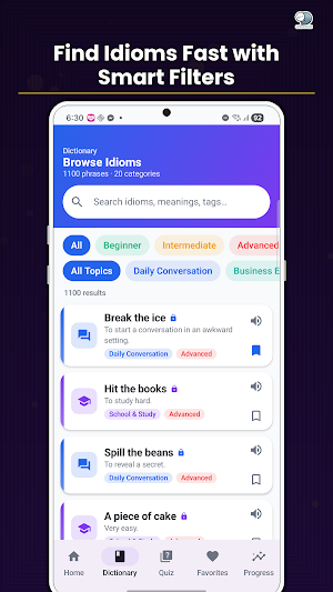 Idiom Master: English Phrases Screenshot 1