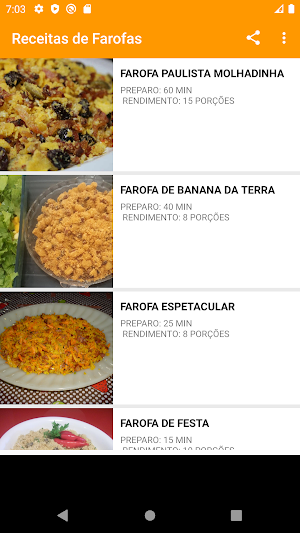 Receitas de Farofas Screenshot 0