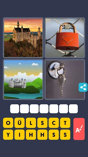 4 Bilder & 1 Wort Rätsel Spiel Screenshot 3
