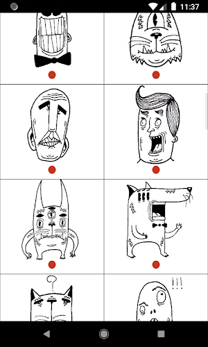 Absurd Monsters Puzzle: 3x3 puzzle for Wear OS Screenshot 1