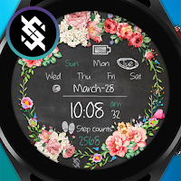 BFF39- Blackboard Art Flower