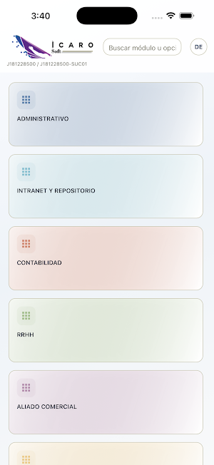 Icarosoft - Admin - ERP - CRM Screenshot 0