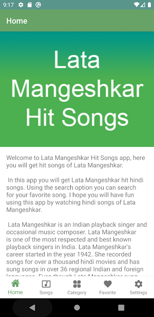Lata Mangeshkar Hit Songs Screenshot 1