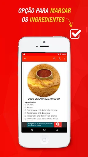 Receitas de Bolo de Laranja Screenshot 1