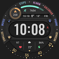 Colored Arc Text ZKin Watch