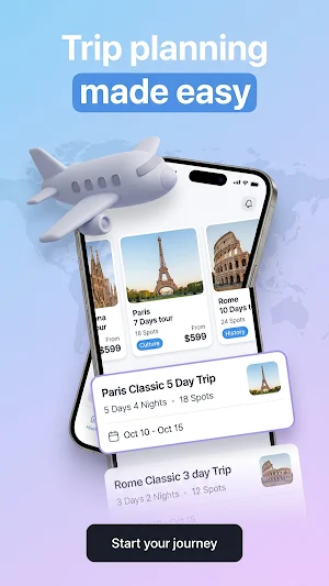 Trippa: Travel Planner Screenshot 1