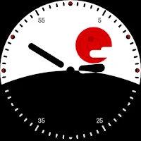 Minimal Watch Face: Red Sun