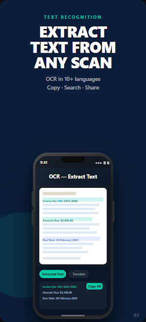 DocSnap PDF, OCR & Doc Scanner Screenshot 1