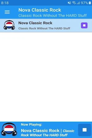 Nova Classic Rock Radio App Screenshot 0