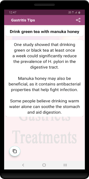 Gastritis Tips Screenshot 2
