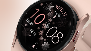 Snowflake Winter Watch Face Screenshot 0