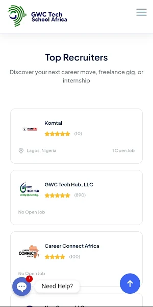 GWC Tech Jobs || Careers Screenshot 1