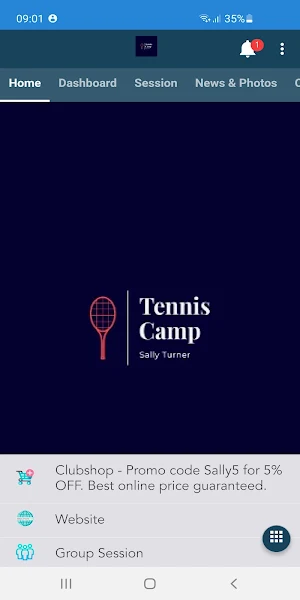 Sally Turner Tennis Screenshot 0