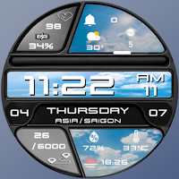 N-SPORT703 DigitalWeather Face