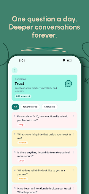 Pademi - App for Couples Screenshot 1