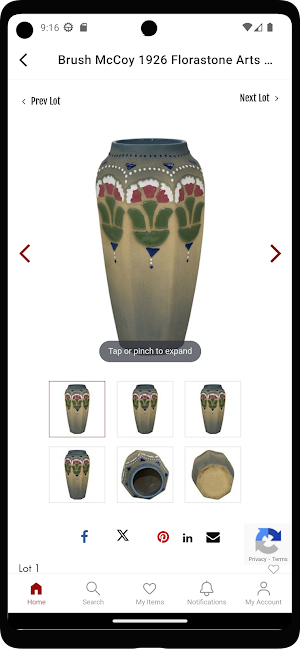 Just Art Pottery Auctions Screenshot 3
