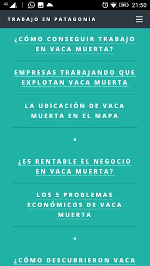 Trabajo en Vaca Muerta y Patag Screenshot 3
