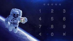 AppLock Live Theme Astronaut Screenshot 3