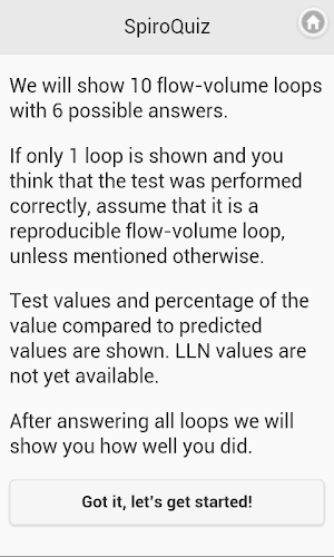 SpiroQuiz Screenshot 1