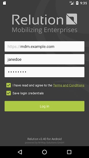 Relution Screenshot 0