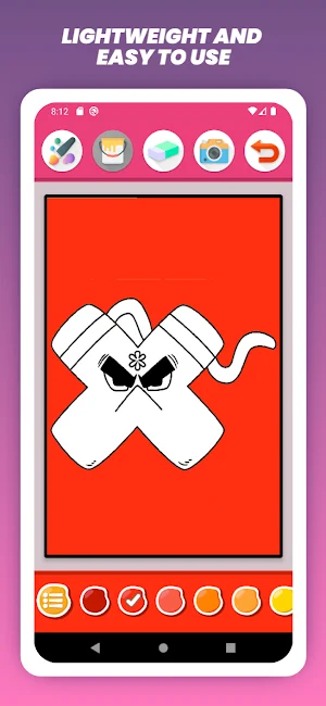 Alphabet Lore Coloring Game Screenshot 2