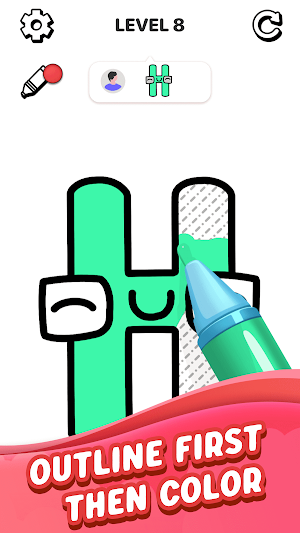 Alphabet Paint Color Screenshot 1