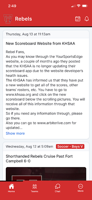 Todd County Athletics Screenshot 0