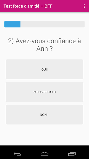 BFF Test - Test force d'amitié Screenshot 1