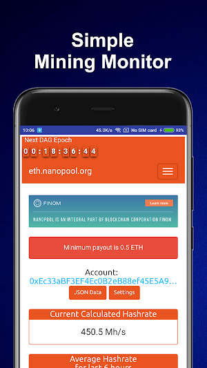 Simple Mining Monitor Screenshot 2